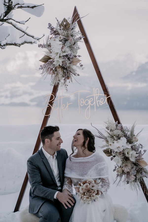 A Snowy Love Story for Sara & Ben