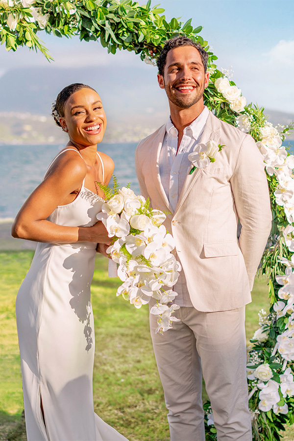 Wedding Couple at Park Hyatt St. Kitts Christophe Harbour