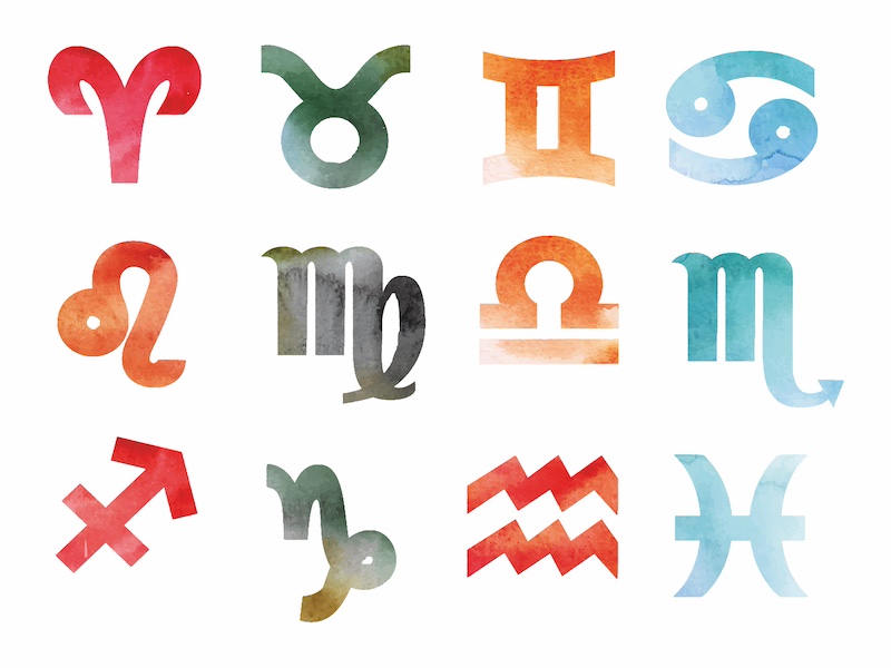 ECHGX1 watercolor horoscope