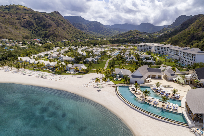 Resort Aerial (2) Sandals Saint Vincent and the Grenadines, Adults only All-inclusive Resorts, Saint Vincent Resorts, Saint Vincent All Inclusive Resorts.