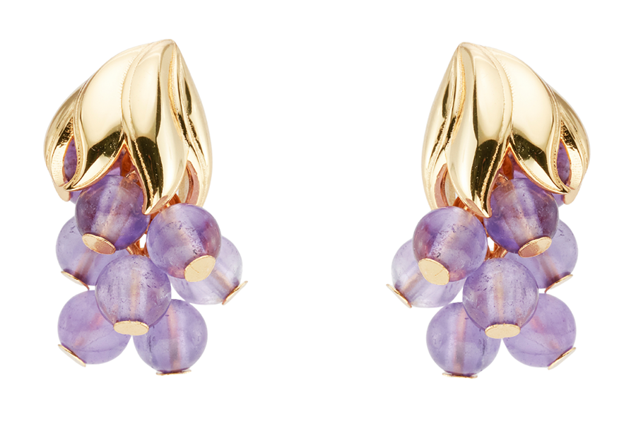 H.AZEEM London Historic Royal Palaces Jewel Amethyst Earrings, £90