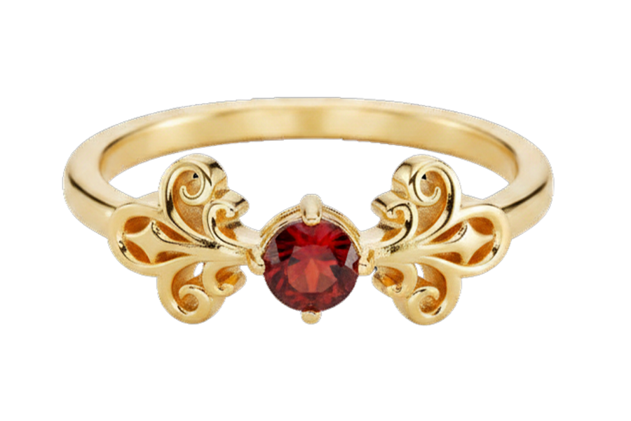 H.AZEEM London Historic Royal Palaces Jewel Garnet Ring, £85