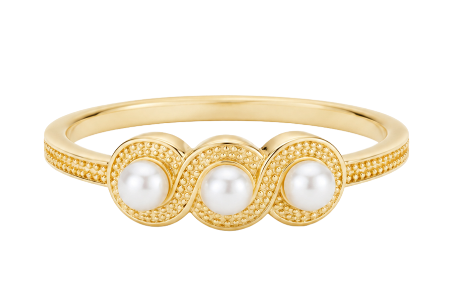 H.AZEEM London Historic Royal Palaces Jewel Pearl Ring - £75